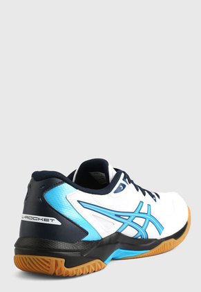 Tenis Volleyball Blanco-Azul-Negro asics Gel-Rocket 10