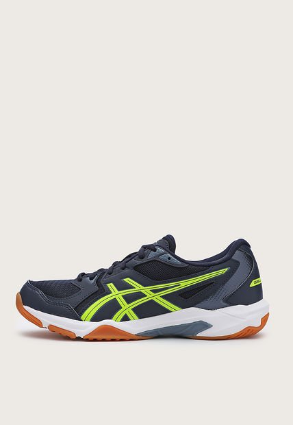 Tenis Volleyball Azul-Verde Neón-Blanco asics Gel Rocket 10