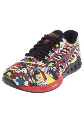 Running Negro-Blanco-Rojo-Amarillo asics fuzeX
