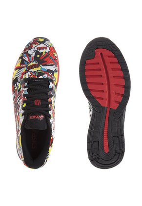 Running Negro-Blanco-Rojo-Amarillo asics fuzeX