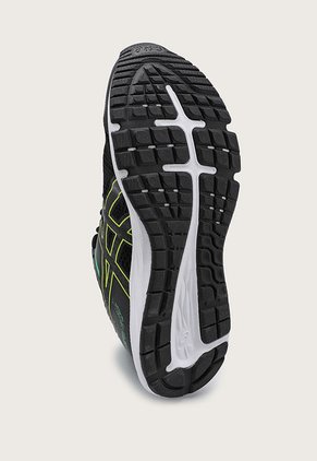 Tenis Running Negro-Blanco-Verde Neón asics Kabuki