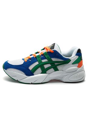 Tenis Blanco-Azul-Naranja asics Gel-Bnd
