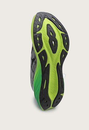 Tenis Running Gris-Amarillo Neón-Verde asics Novablast 3