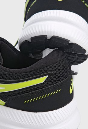 Tenis Running Negro-Blanco-Verde asics Gel - Contend 7