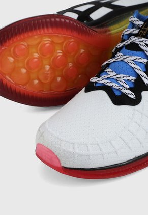 Tenis Running Blanco-Negro-Azul asics Gel-Quantum Infinity