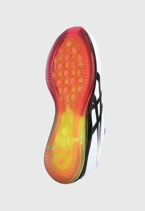 Tenis Running Blanco-Negro-Azul asics Gel-Quantum Infinity