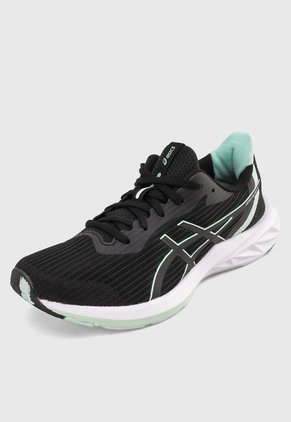 Tenis Running Negro-Blanco-Verde Menta asics Versablast 3