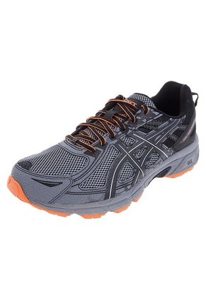 Running Negro/Gris/Naranja asics Gel - Venture 6 (4E)