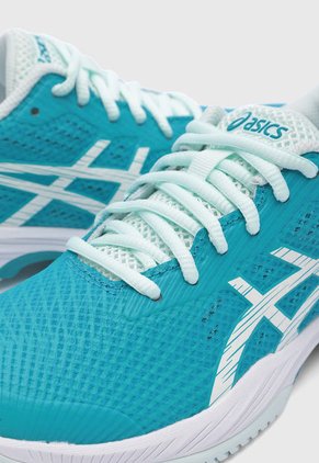 Tenis para Tennis Turquesa-Blanco-Verde Menta asics Gel Game 9