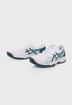 Tenis para Tennis Blanco-Verde asics Gel Game 8