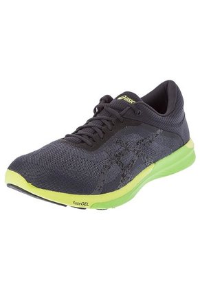 Running Negro-Verde asics FuzeX Rush