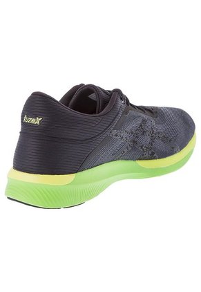 Running Negro-Verde asics FuzeX Rush