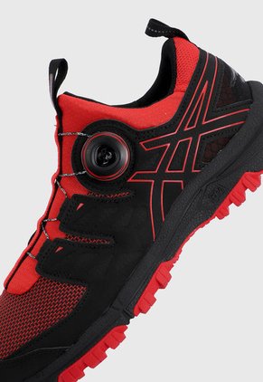 Tenis Running Rojo-Negro asics Gel- Fujirado