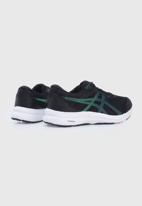 Tenis Running Negro-Blanco-Verde asics Gel Contend 8