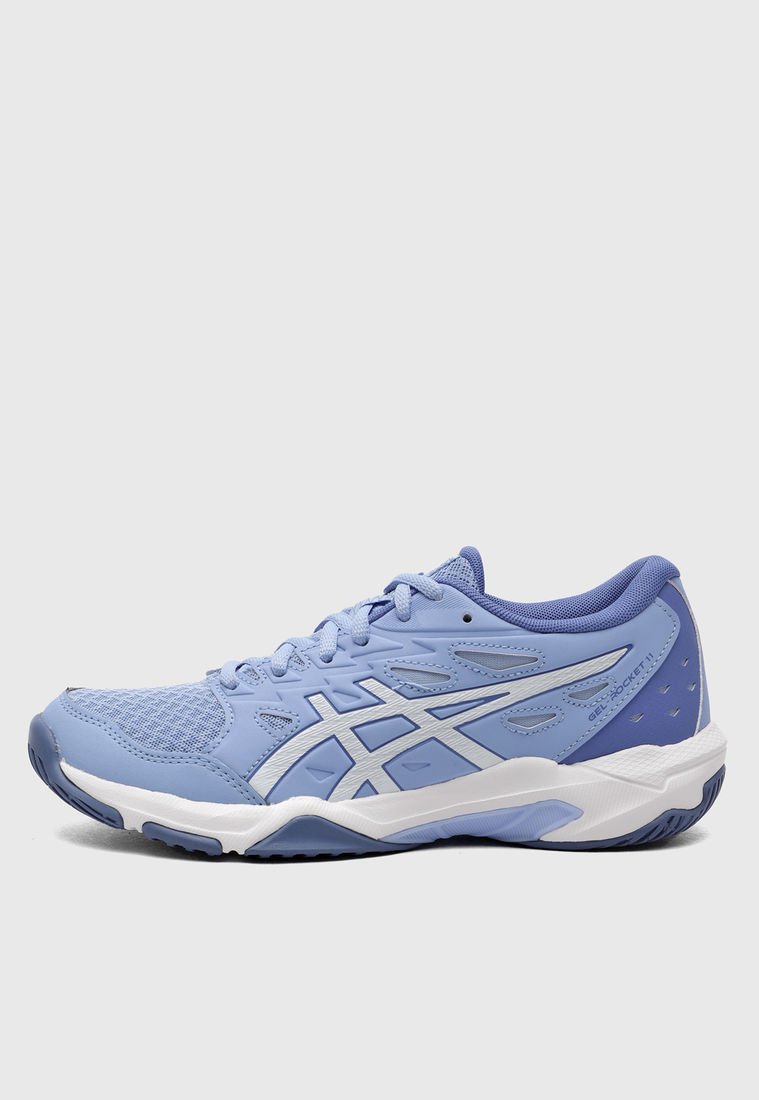 Tenis Volleyball Celeste Blanco asics GEL Rocket 11 Compra Ahora Dafiti Colombia