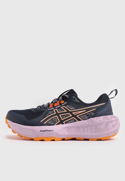 Tenis Trail Running Azul Navy-Lila-Mostaza asics Gel-Sonoma 8