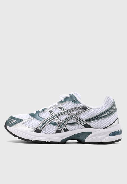 Tenis Lifestyle Blanco-Verde Oscuro-Plateado asics Gel-1130