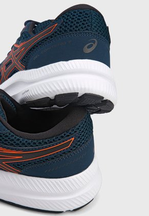 Tenis Running Azul-Blanco-Naranja asics Gel - Contend 8