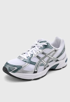 Tenis Lifestyle Blanco-Verde Oscuro-Plateado asics Gel-1130