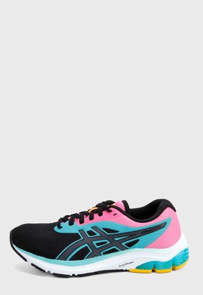 Tenis Running Negro-Multicolor asics Gel Pulse 12