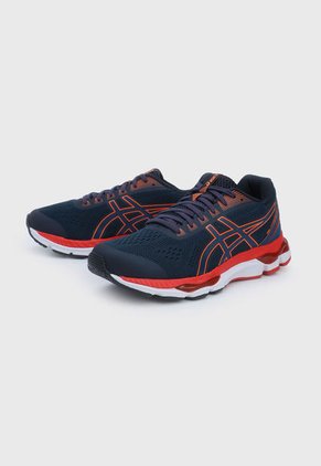 Tenis Running Azul-Naranja-Blanco asics Hypersonic 2