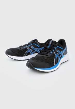 Tenis Running Negro-Azul-Blanco asics Kabuki