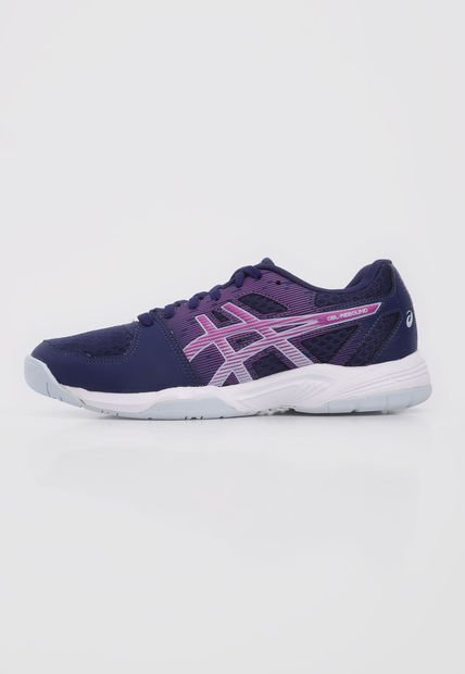 Tenis para Tennis Violeta-Blanco-Celeste asics Gel Rebound