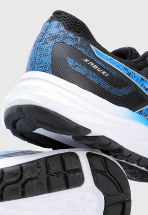 Tenis Running Negro-Azul-Blanco asics Kabuki