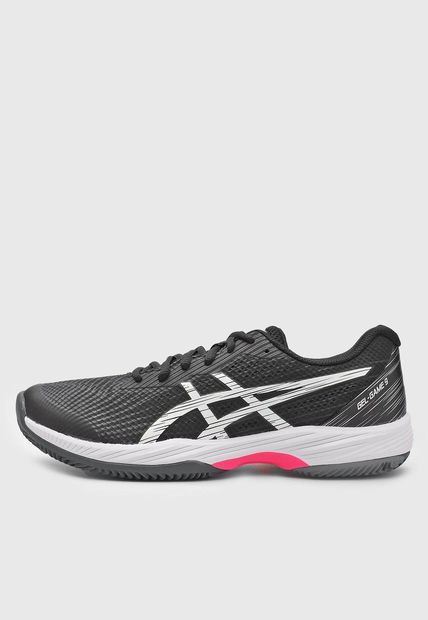 Tenis para Tennis Negro-Blanco-Fucsia asics Gel-Game 9 Clay/OC