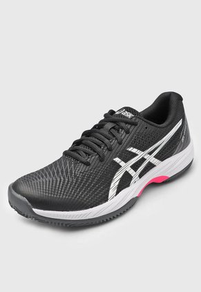 Tenis para Tennis Negro-Blanco-Fucsia asics Gel-Game 9 Clay/OC