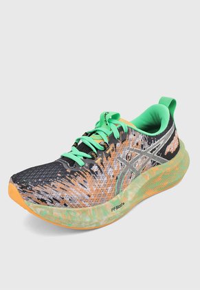 Tenis Running Negro-Verde-Naranja asics Noosa Tri 16