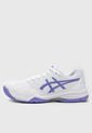 Tenis para Tennis Blanco-Violeta-Plateado asics Gel-Dedicate 7 de Asics