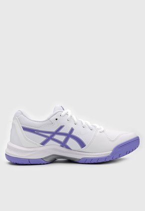 Tenis para Tennis Blanco-Violeta-Plateado asics Gel-Dedicate 7