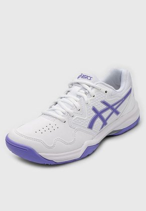Tenis para Tennis Blanco-Violeta-Plateado asics Gel-Dedicate 7