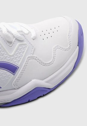 Tenis para Tennis Blanco-Violeta-Plateado asics Gel-Dedicate 7