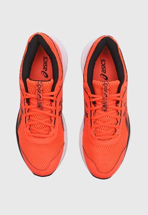 Tenis Running Naranja Neón-Negro-Blanco asics Kabuki