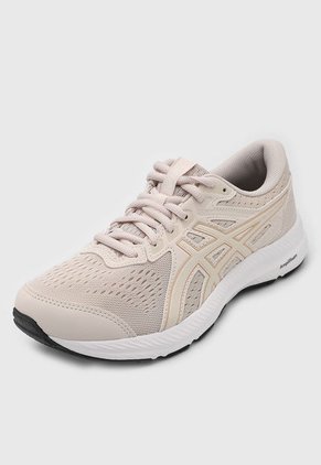 Tenis Running Beige-Oro Rosa-Blanco asics Gel-Contend 8