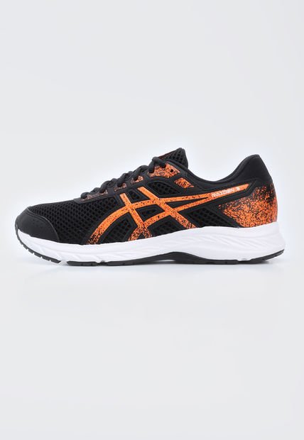 Tenis Running Negro-Naranja Neon-Blanco asics Raiden 3