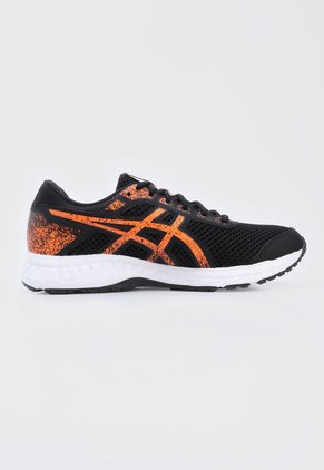 Tenis Running Negro-Naranja Neon-Blanco asics Raiden 3