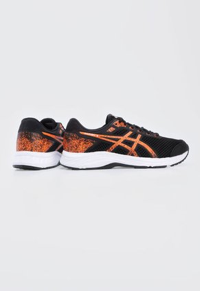 Tenis Running Negro-Naranja Neon-Blanco asics Raiden 3