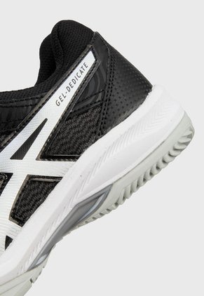 Tenis para Tennis Negro-Blanco asics Gel-Dedicate 6 Clay