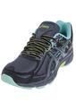 Running Gris-Verde menta-Amarillo fluorescente asics Gel-Venture 6 (D) de Asics