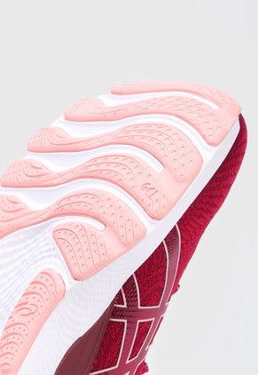 Tenis Running Vinotinto-Blanco-Rosa asics Gel Cumulus 24
