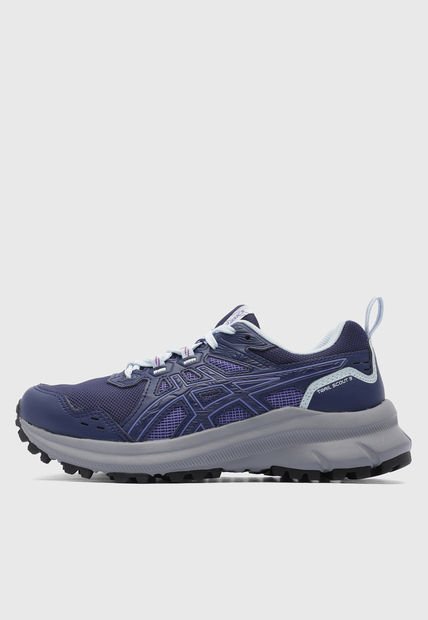 Tenis Trail Running Navy-Índigo-Gris asics Trail Scout 3