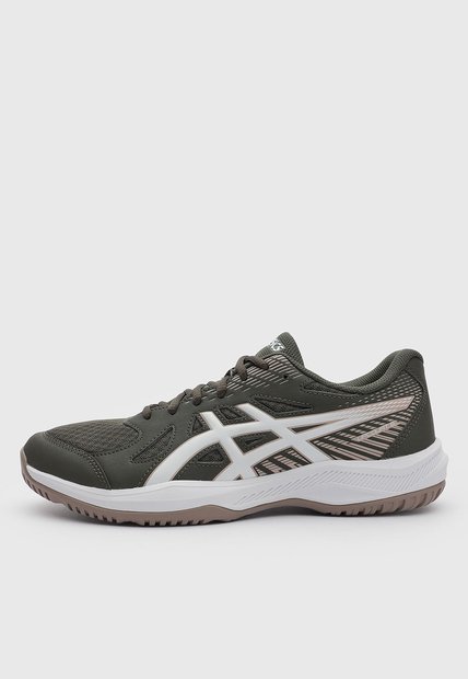 Tenis Indoor asics Upcourt 6 Verde Oliva