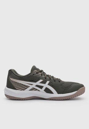 Tenis Indoor asics Upcourt 6 Verde Oliva