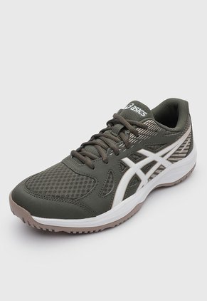Tenis Indoor asics Upcourt 6 Verde Oliva