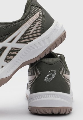 Tenis Indoor asics Upcourt 6 Verde Oliva