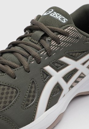 Tenis Indoor asics Upcourt 6 Verde Oliva