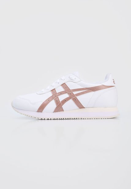 Tenis Lifestyle Blanco-Oro Rosa-Marfil asics Tiger Runner